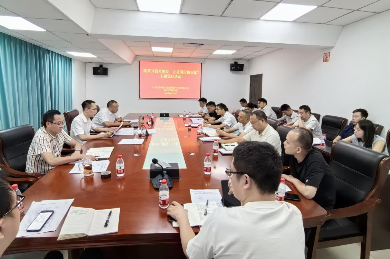 巴中兩山公司開展“改革開放再出發(fā)、立足崗位做貢獻(xiàn)”主題黨日活動(dòng)